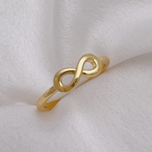 טבעת ציפוי זהב "ליאור" אינפיניטי אינסוף