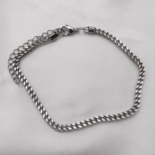 צמיד גורמט "זוקו" Stainless Steel כסף 3 מ"מ BZ803-S צמיד גורמט "זוקו" Stainless Steel כסף 3 מ"מ BZ803-S